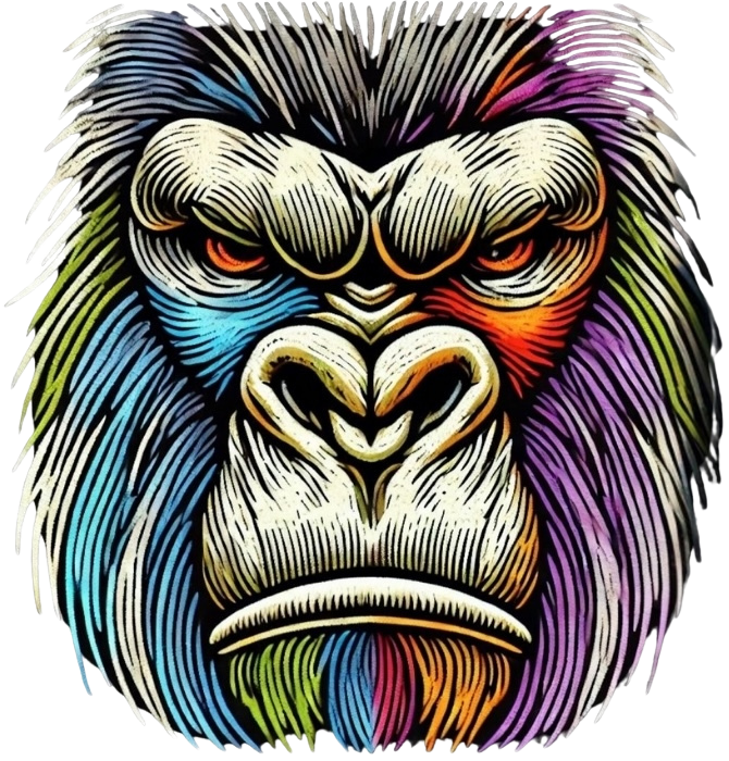 Roko Gorilla Embroidered Tee