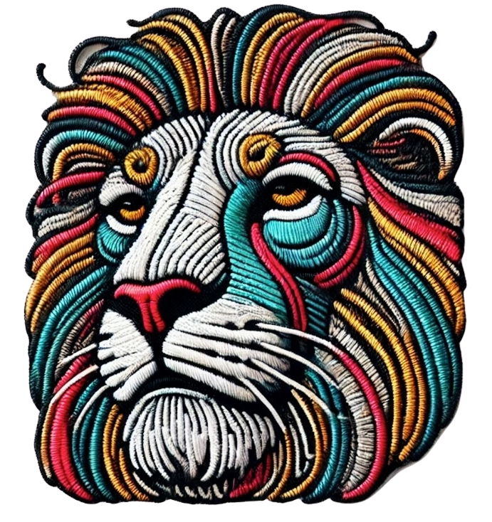 Aurel Lion Embroidered Full Tee