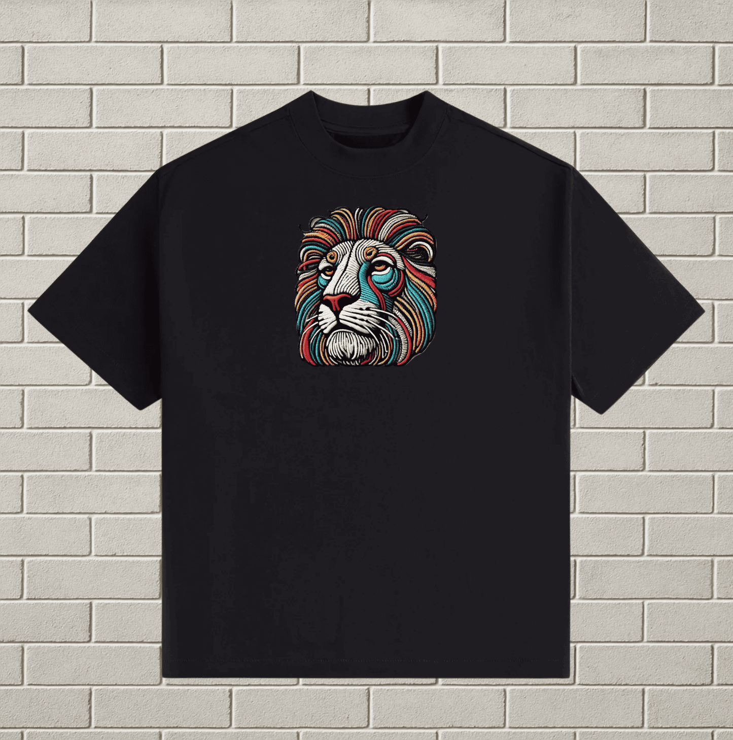 Aurel Lion Embroidered Tee
