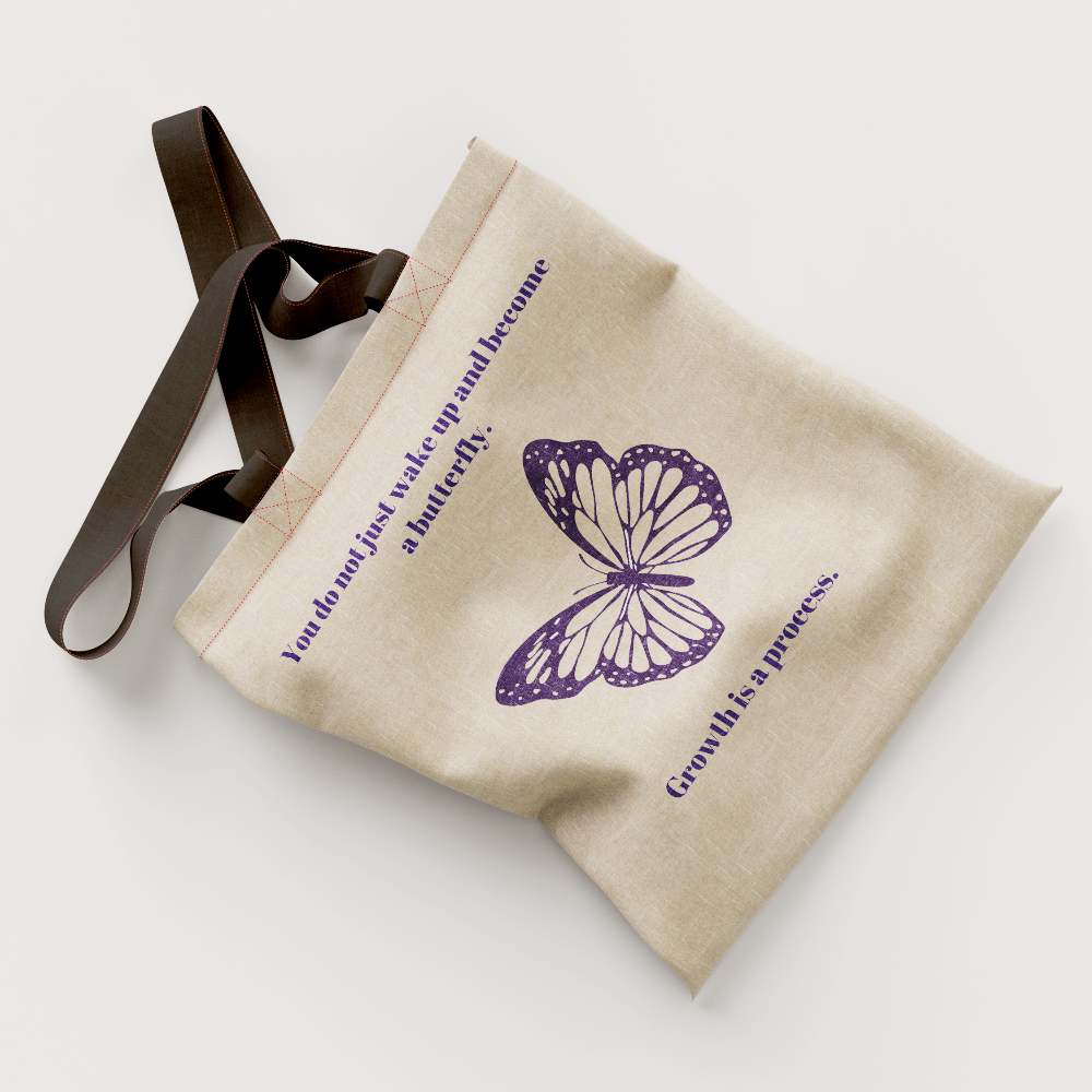 Butterfly Tote | Growth Is a Process