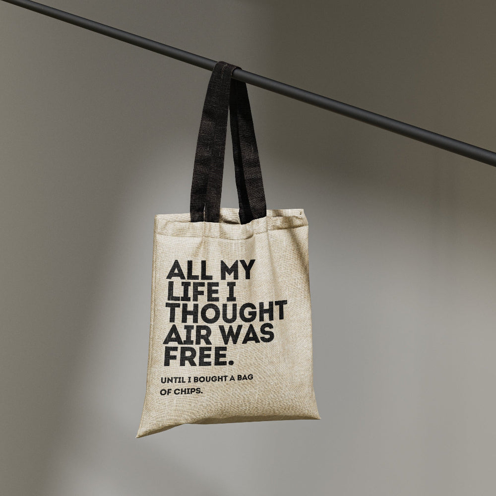 Life Is Chips Tote | Funny Canvas Bag