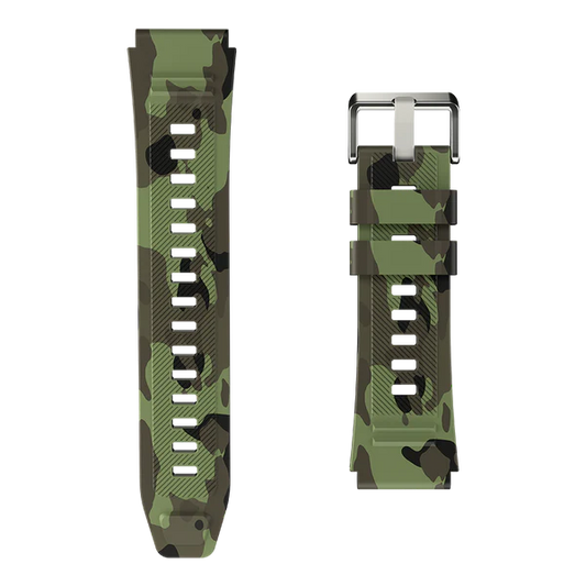 R-013 Rugged camouflage strap Camo Green