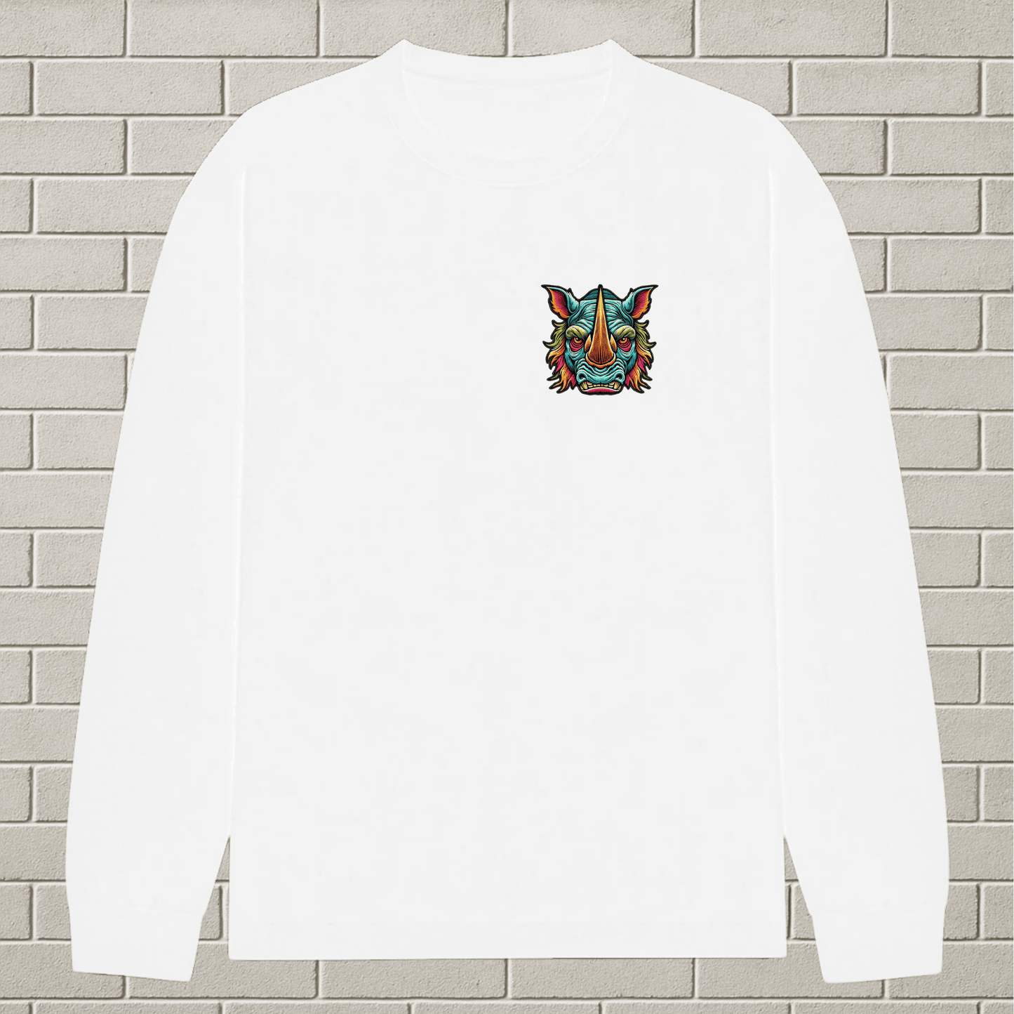 Onyx Rhino Embroidered Full Tee