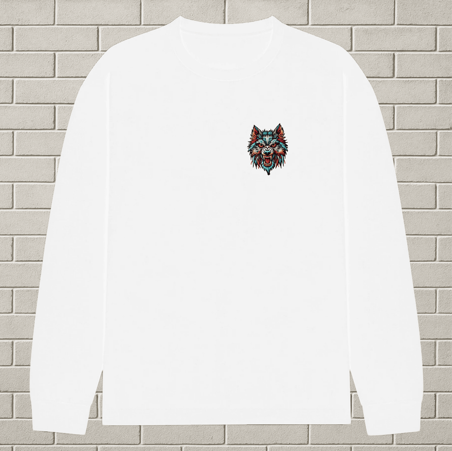 Rune Wolf Embroidered Full Tee