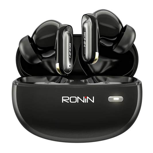RONIN Eminence earbuds with Hybrid ANC Black front view