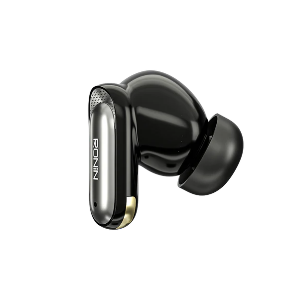 RONIN Eminence earbuds with Hybrid ANC Black left earbud