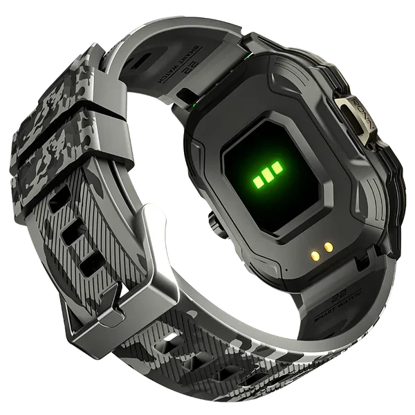 RONIN R-013 Rugged smartwatch Black back view