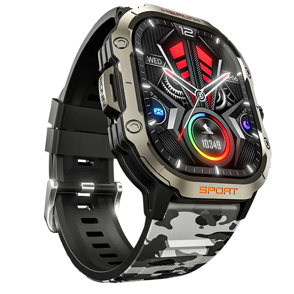 RONIN R-013 Rugged smartwatch Black right view