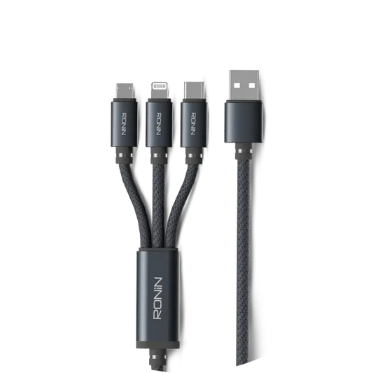 RONIN R-2015 Smash 3-in-1 braided cable front view