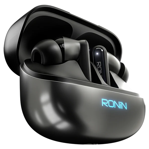 RONIN Vox earbuds Grey Black side view