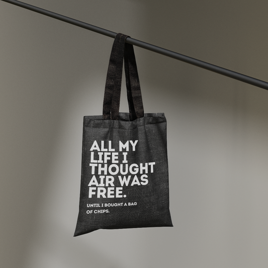 Life Is Chips Tote | Funny Canvas Bag