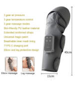 USB Rechargeable Knee & Calf Massager – Heat + Vibration Therapy for Staff Wellness Zones - Image 5