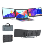 S2 Triple‑Screen Laptop Extender – Portable Multi‑Display Workstation for Traders & Creators