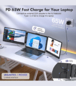 S2 Triple‑Screen Laptop Extender – Portable Multi‑Display Workstation for Traders & Creators - Image 7