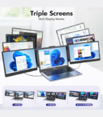 S2 Triple‑Screen Laptop Extender – Portable Multi‑Display Workstation for Traders & Creators - Image 3