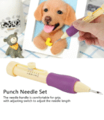 Professional Punch Needle Embroidery Kit with 3 Needle Sizes – Textile & Craft Studios