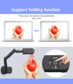 Portable 4K USB Document Camera – Ultra HD Visualizer for Teaching, Demos & Remote Presentations