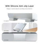 Yesido C185 Adjustable Metal Laptop Stand – Air‑Cooled, Foldable Ergonomic Riser for Offices & Studios - Image 6